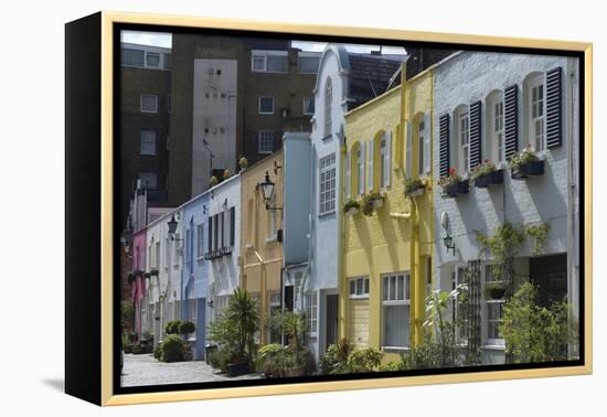 Mews Houses-Natalie Tepper-Framed Stretched Canvas