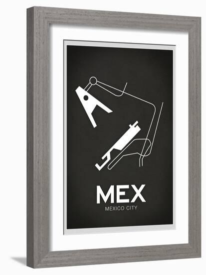 MEX Mexico City Airport-null-Framed Art Print