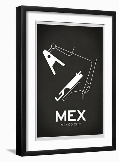 MEX Mexico City Airport-null-Framed Art Print