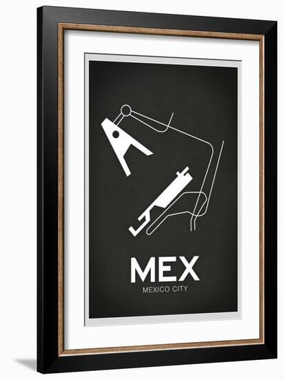 MEX Mexico City Airport-null-Framed Art Print