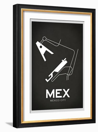 MEX Mexico City Airport-null-Framed Art Print