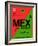 MEX Mexico City Luggage Tag 2-NaxArt-Framed Art Print
