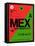 MEX Mexico City Luggage Tag 2-NaxArt-Framed Stretched Canvas