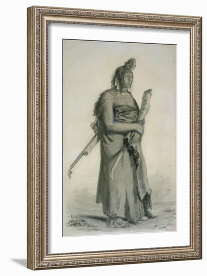 Mexhemauastan, Gros Ventres, C.1833-43-Karl Bodmer-Framed Giclee Print