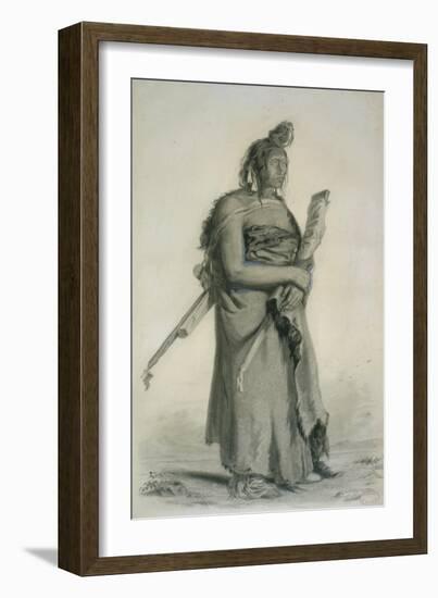 Mexhemauastan, Gros Ventres, C.1833-43-Karl Bodmer-Framed Giclee Print