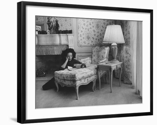 Mexican Actress Maria Felix at Her Home-Allan Grant-Framed Premium Photographic Print