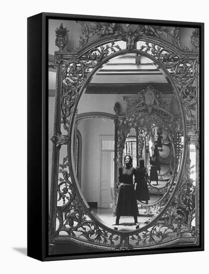 Mexican Actress Maria Felix on Set New Picture "Juana Gallo" Reflected in a Mirror-Allan Grant-Framed Premier Image Canvas