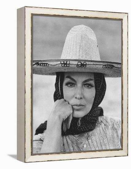 Mexican Actress Maria Felix on Set New Picture "Juana Gallo"-Allan Grant-Framed Premier Image Canvas