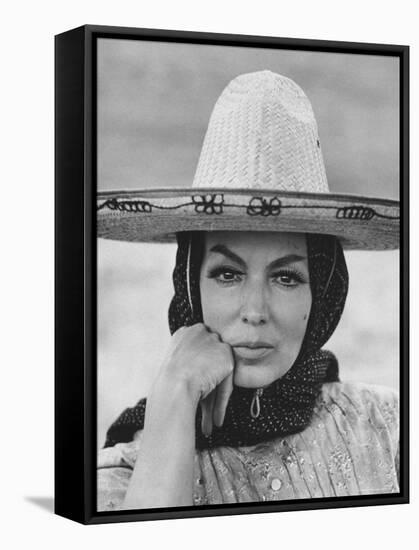 Mexican Actress Maria Felix on Set New Picture "Juana Gallo"-Allan Grant-Framed Premier Image Canvas