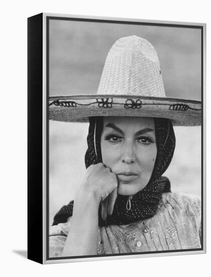 Mexican Actress Maria Felix on Set New Picture "Juana Gallo"-Allan Grant-Framed Premier Image Canvas