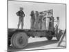 Mexican agricultural workers leave for the melon fields, Imperial Valley, California, 1935-Dorothea Lange-Mounted Photographic Print