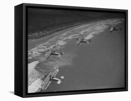 Mexican Air Force Planes Patrolling the Coast-Peter Stackpole-Framed Premier Image Canvas