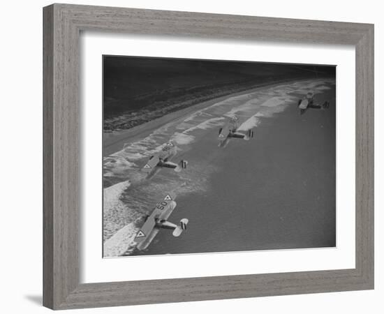 Mexican Air Force Planes Patrolling the Coast-Peter Stackpole-Framed Photographic Print