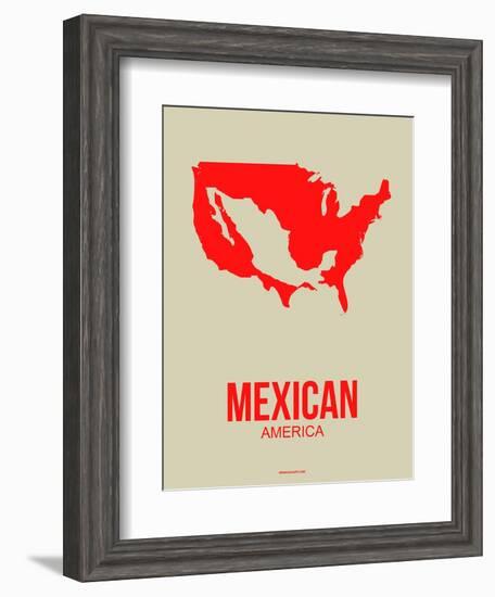 Mexican America Poster 1-NaxArt-Framed Art Print