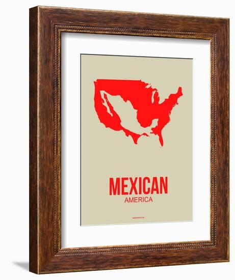 Mexican America Poster 1-NaxArt-Framed Art Print