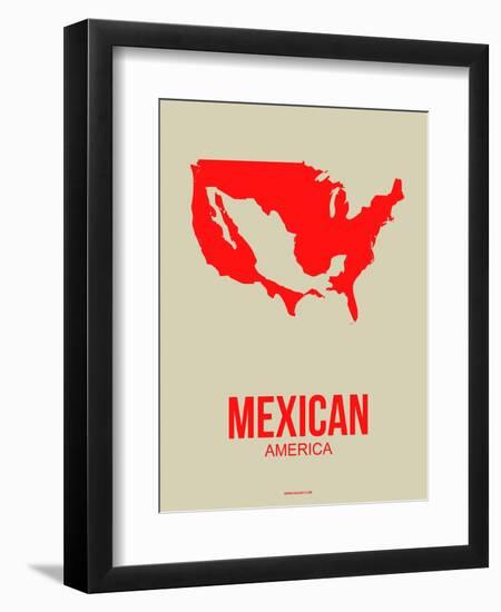 Mexican America Poster 1-NaxArt-Framed Art Print