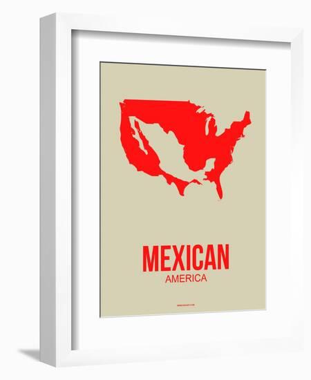 Mexican America Poster 1-NaxArt-Framed Art Print