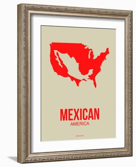 Mexican America Poster 1-NaxArt-Framed Art Print