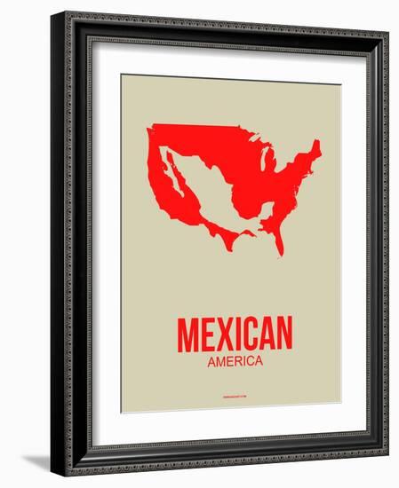 Mexican America Poster 1-NaxArt-Framed Art Print