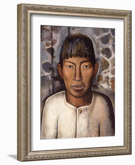 Mexican Boy-Alfredo Ramos Martinez-Framed Art Print