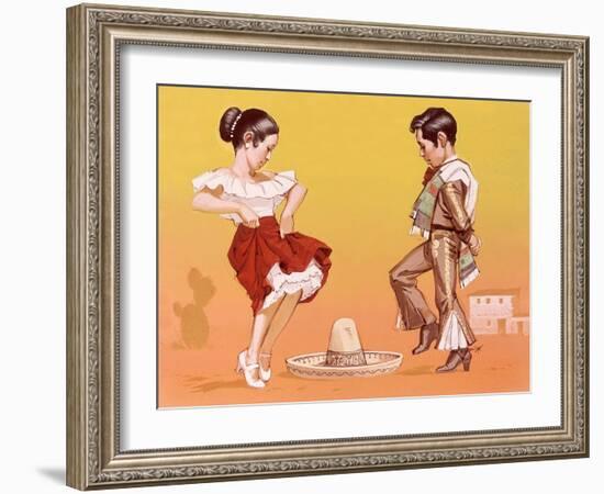 Mexican Children in Their National Costume-Angus Mcbride-Framed Giclee Print