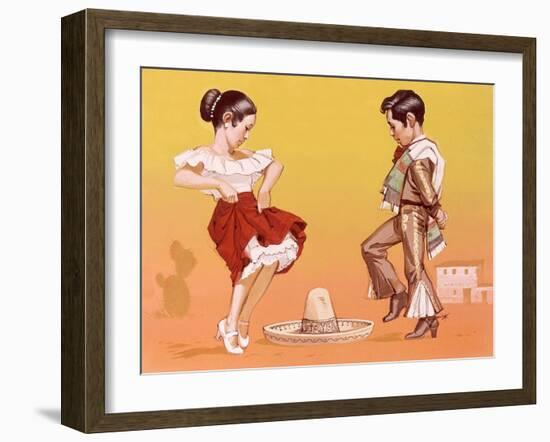 Mexican Children in Their National Costume-Angus Mcbride-Framed Giclee Print