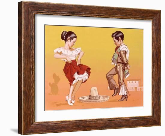 Mexican Children in Their National Costume-Angus Mcbride-Framed Giclee Print