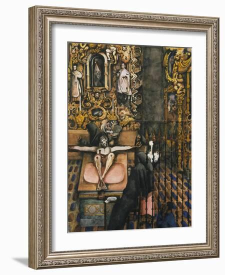 Mexican Church-Edward Burra-Framed Giclee Print