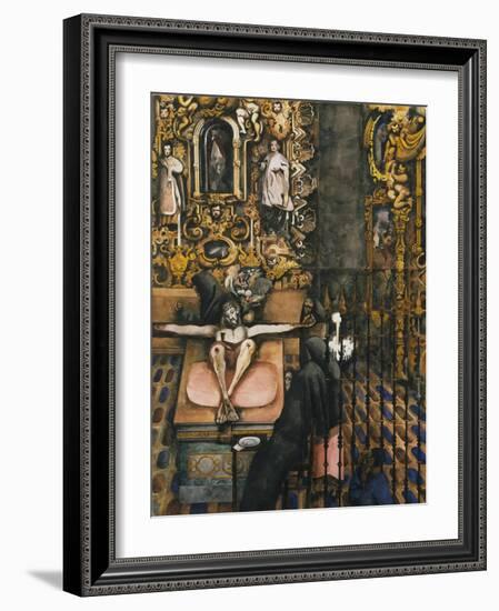 Mexican Church-Edward Burra-Framed Giclee Print