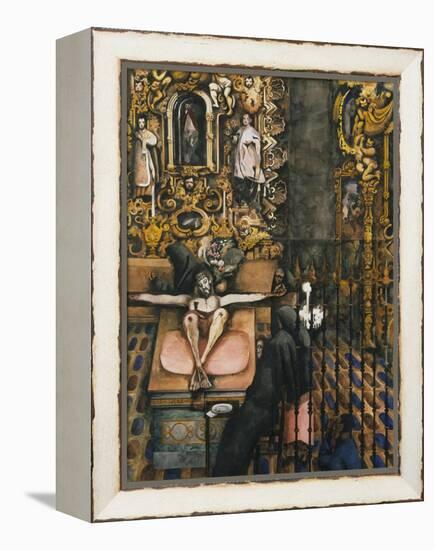 Mexican Church-Edward Burra-Framed Premier Image Canvas