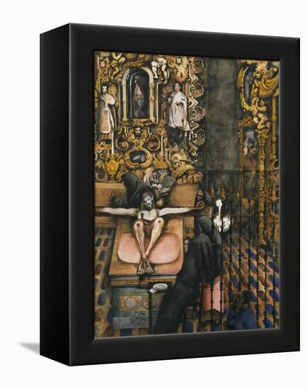 Mexican Church-Edward Burra-Framed Premier Image Canvas