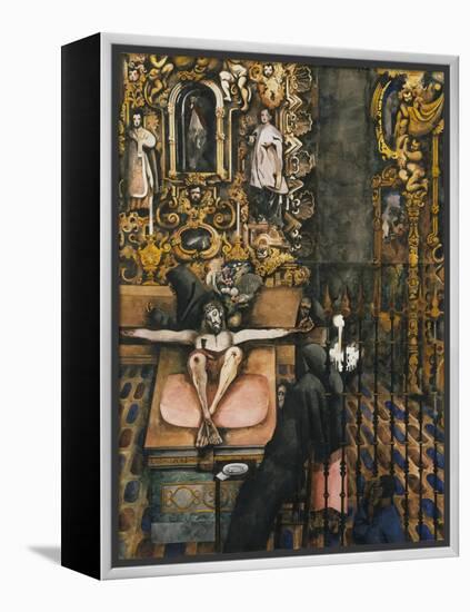 Mexican Church-Edward Burra-Framed Premier Image Canvas