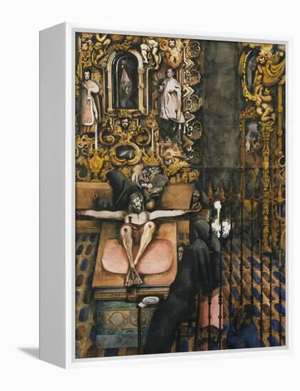 Mexican Church-Edward Burra-Framed Premier Image Canvas