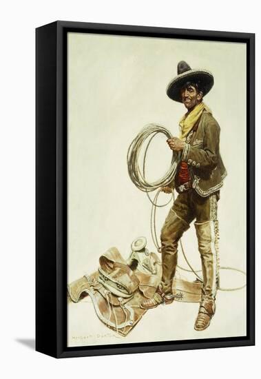 Mexican Cowboy-William Herbert 'Buck' Dunton-Framed Premier Image Canvas