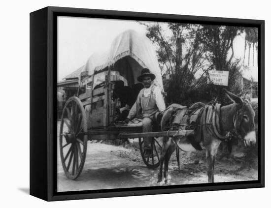 Mexican Emigrating to the U.S. Photograph - Nuevo Laredo, Mexico-Lantern Press-Framed Stretched Canvas