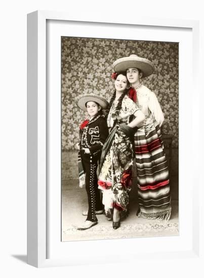 Mexican Family in Native Garb-null-Framed Art Print