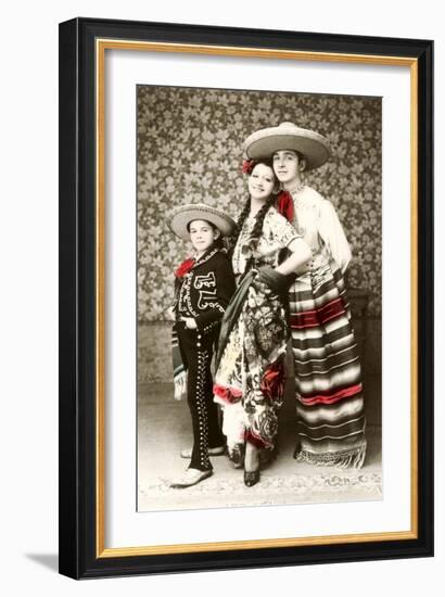 Mexican Family in Native Garb-null-Framed Art Print