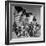 Mexican Farm Workers Waving American and Mexican Flags-J^ R^ Eyerman-Framed Photographic Print