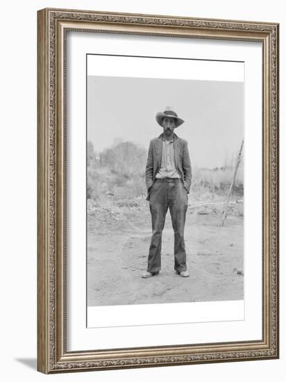 Mexican Field Worker, Father of Six.-Dorothea Lange-Framed Art Print