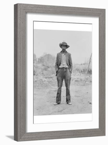 Mexican Field Worker, Father of Six.-Dorothea Lange-Framed Art Print