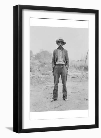 Mexican Field Worker, Father of Six.-Dorothea Lange-Framed Art Print