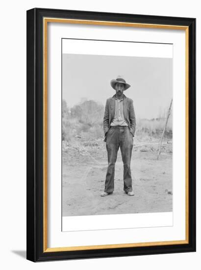 Mexican Field Worker, Father of Six.-Dorothea Lange-Framed Art Print