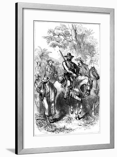 Mexican Filibusters on the March, Mid 19th Century-null-Framed Giclee Print