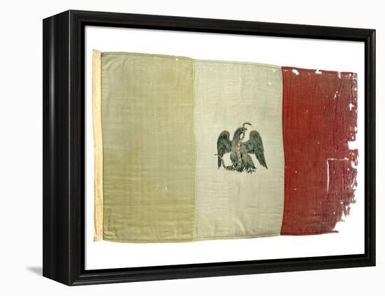 Mexican Flag from Statehouse in Victoria; National Museum of American History: Mexican Revolution-null-Framed Premier Image Canvas