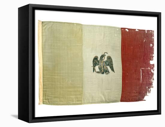 Mexican Flag from Statehouse in Victoria; National Museum of American History: Mexican Revolution-null-Framed Premier Image Canvas