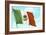 Mexican Flag-null-Framed Art Print