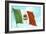 Mexican Flag-null-Framed Art Print