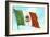 Mexican Flag-null-Framed Art Print