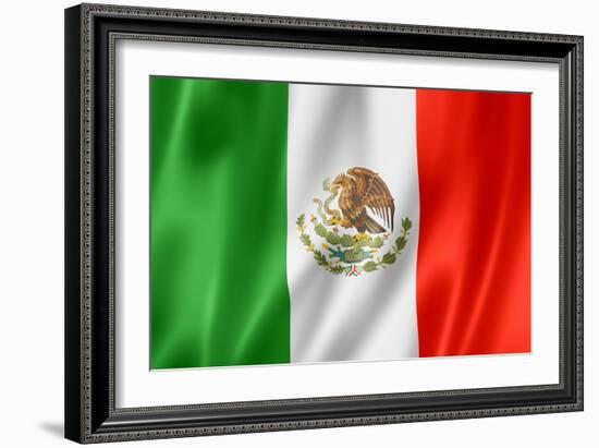 Mexican Flag-daboost-Framed Art Print