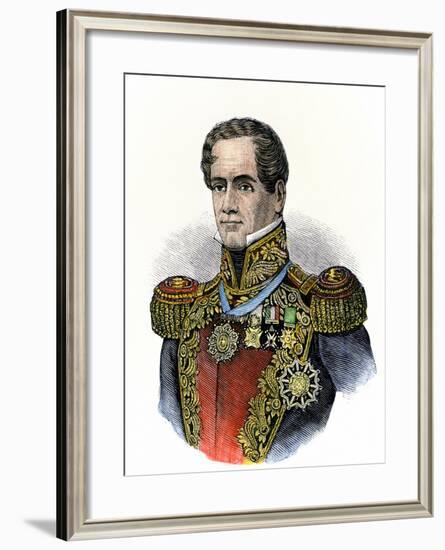 Mexican General Antonio Lopez De Santa Anna-null-Framed Giclee Print